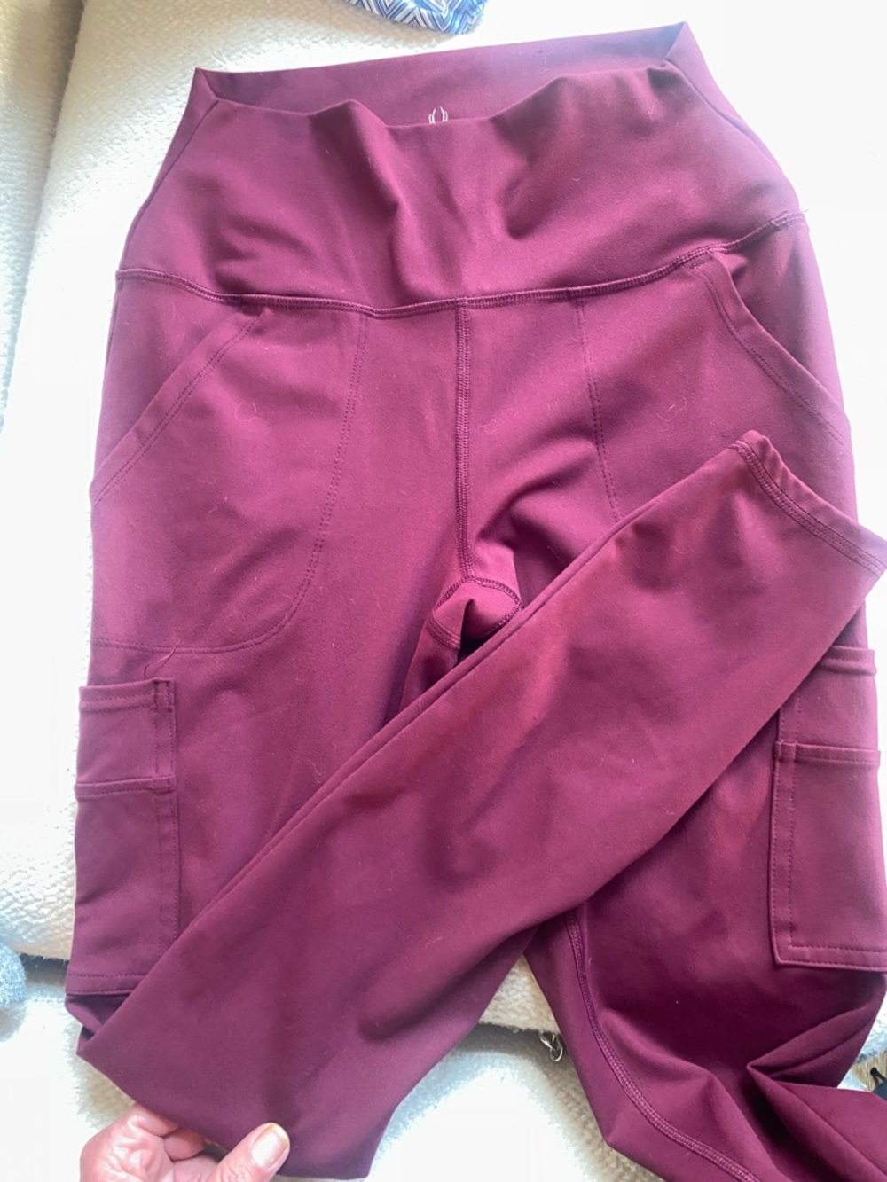 Spyder Cargo Active Leggings, Women's Size S Burgundy NEW